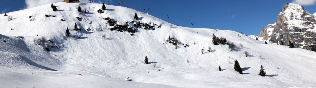 Im Skigebiet Ladurns ist Skivergnügen bis zum Frühjahr möglich.