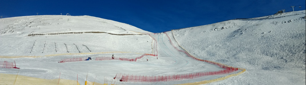 Steile Abfahrten wie hier an der Weltcup-Strecke sind in Lake Louise allgegenwärtig