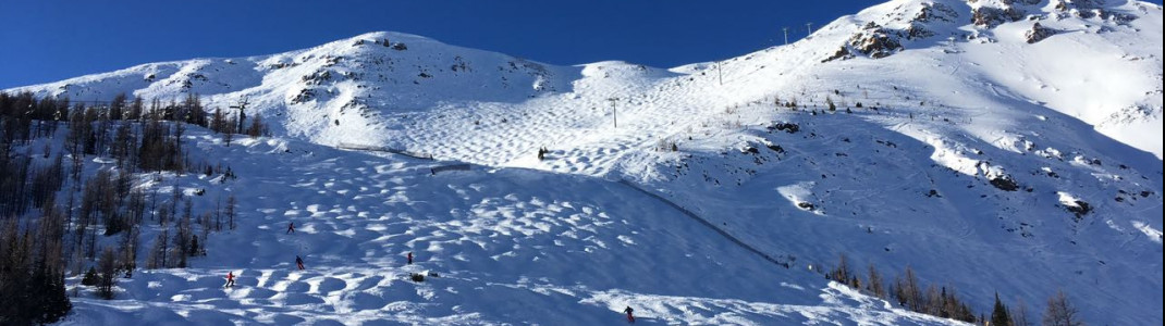 Buckelpisten in Überlänge findest du auch in Lake Louise