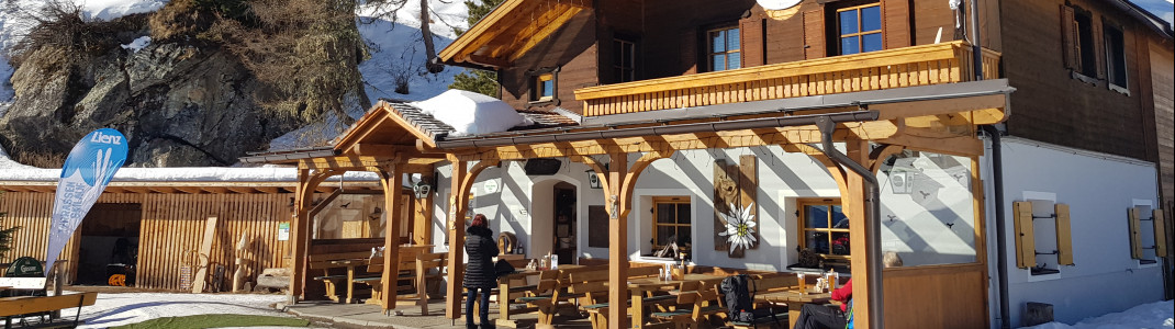 Die Naturfreundehütte liegt etwas abseits der Piste.