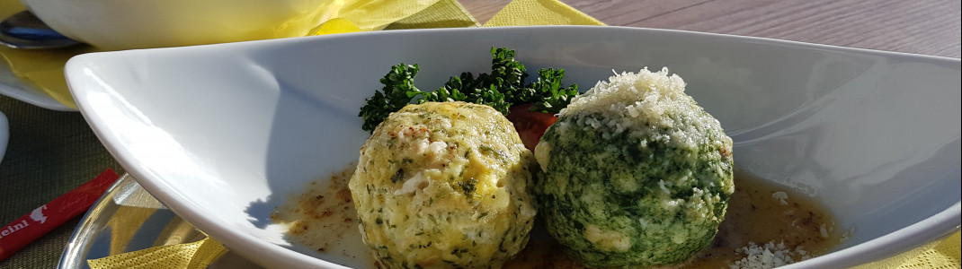 Auf der Moosalm gibt's Knödel in verschiedensten Variationen.