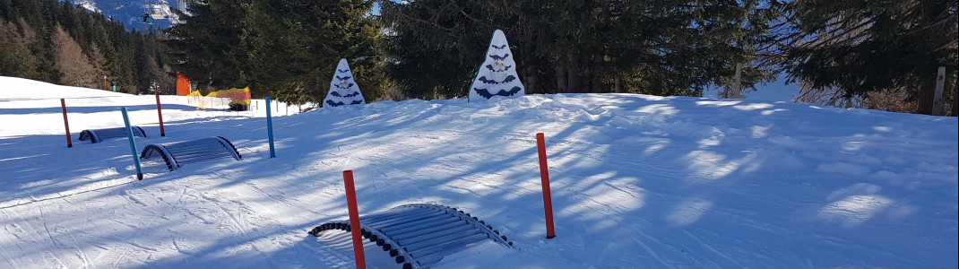 Die Fun Area ist mit spielerischen Elementen ausgestattet.