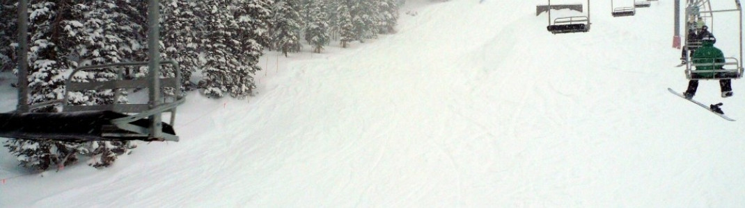 Die Turtle Creek-Piste unterhalb des Roulette-Sessellifts