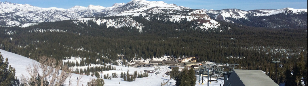 Blick auf die Piste Broadway am Thunderbound Sessellift.