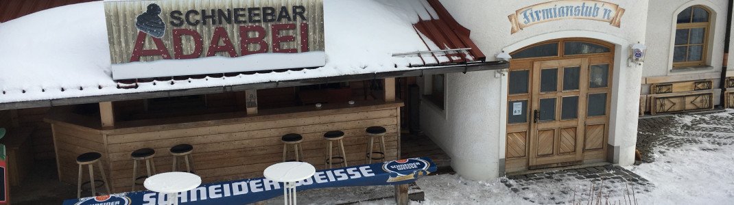 Richtiges Après Ski Flair kommt nur bei der Open Air Bar der Firmianstub&#39;n auf