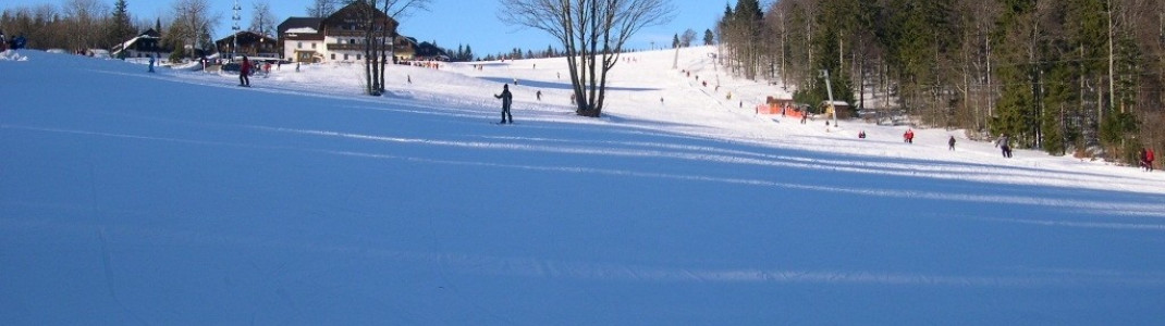 Breite Abfahrt am Almwiesenlift