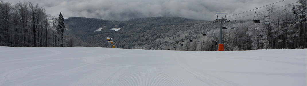 Pisten wie in den Alpen - Die Hänge sind hier bestens präpariert. Dem Pistenteam sei Dank!