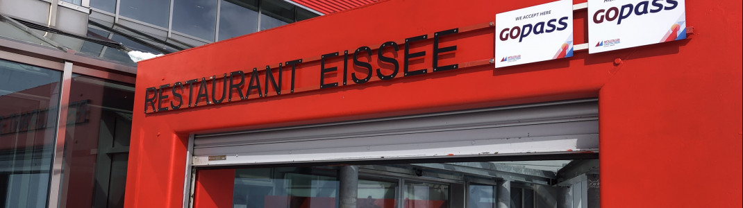 Das Restaurant Eissee befindet sich direkt neben der Bergstation der Gondelbahn.