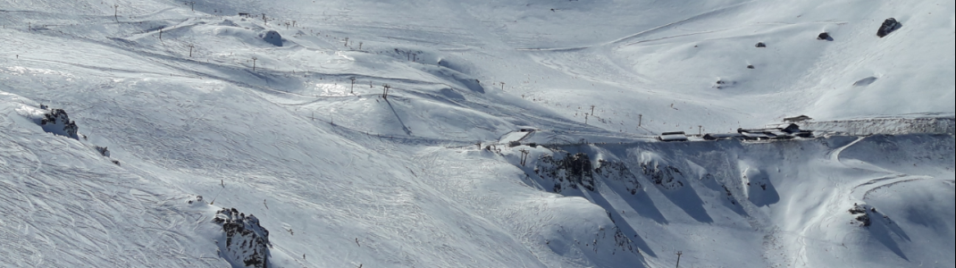 Aussicht auf den Mt Hutt von den Mid Towers