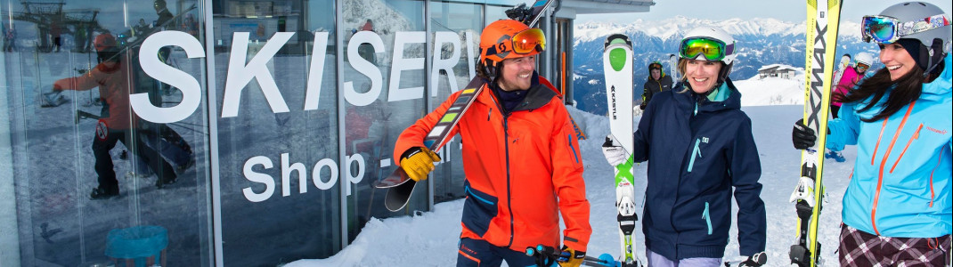 Der Skiservice im Kofelcenter befindet sich direkt an der Bergstation des Millennium-Express.