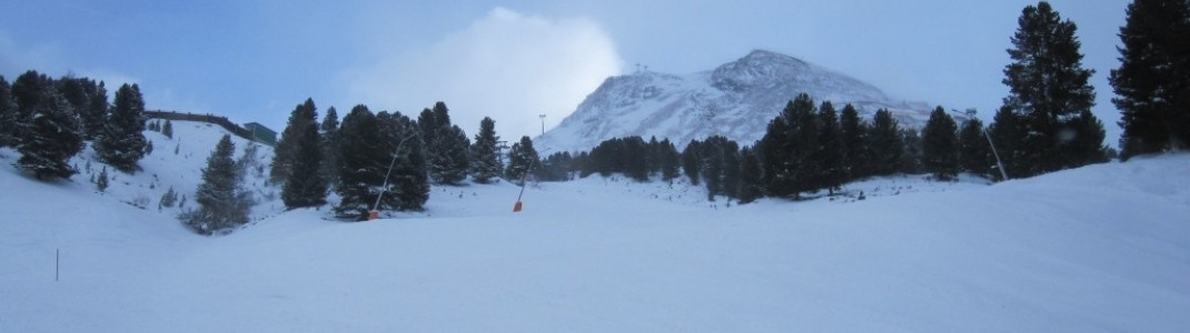 Blaue Piste Nummer 15 bei Davids Hütte!