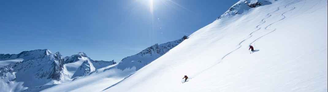 Dank seiner Höhenlage bietet Gurgl tolle Freeride-Möglichkeiten.