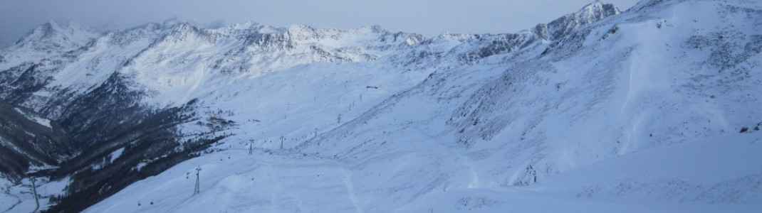 Blick auf den Top-Express Obergurgl-Hochgurgl, der die beiden Teilgebiete verbindet!
