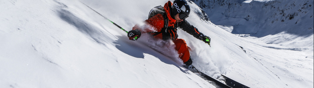Die guten Schneeverhältnisse machen Gurgl auch zu einem beliebten Ziel für Freerider.