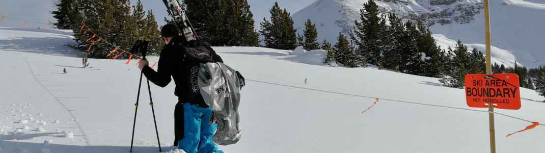 Mit breiten Powder-Latten ist das Skigebiet der perfekte Einstieg für anstehende Catskiing- oder Heliskiing-Abenteuer.