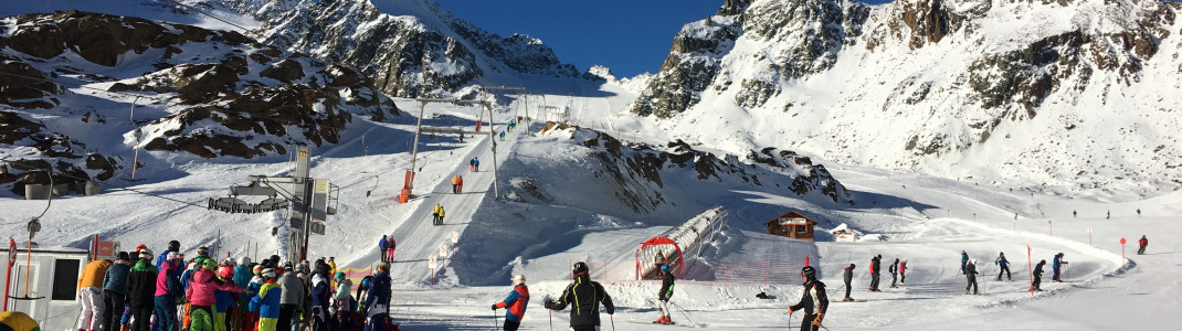 Übungsgelände an der Talstation Brunnenkogel Schlepplift