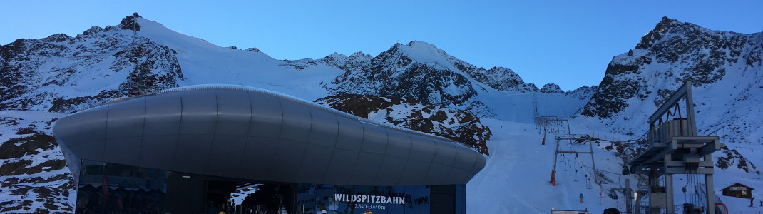 Prunkstück der Pitztaler Gletscherbahnen: Die Wildspitzbahn mit Sitzheizung bringt Dich auf 3.440m Höhe!