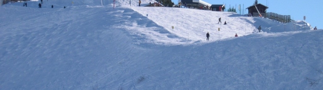 Auf Grund der Größe des Skigebietes müssen Boarder auch flache Ziehwege in Kauf nehmen!