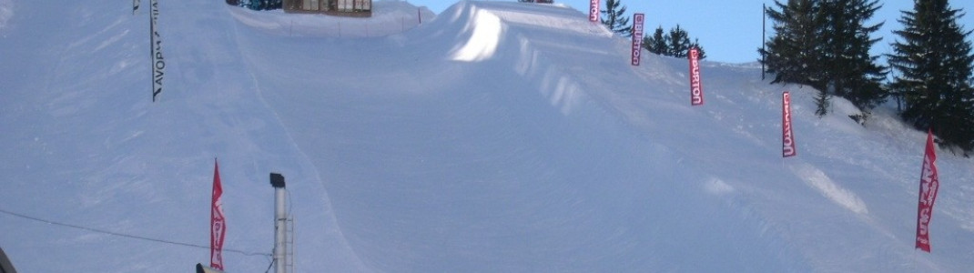 Die Halfpipe am Express Lac Intrets!