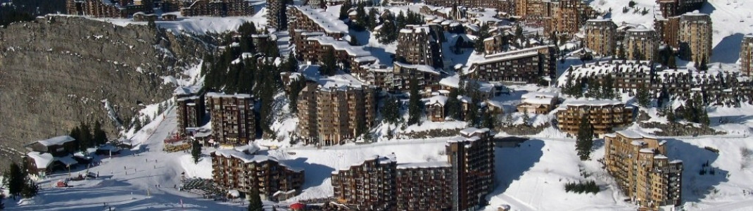 Die Ortschaft Avoriaz auf 1790 m ü.N.N.