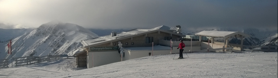 Die Westgipfelhütte im Schattberggebiet.