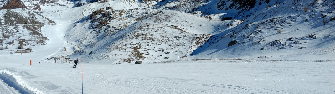Die breiten Pisten laden zum Carven ein.