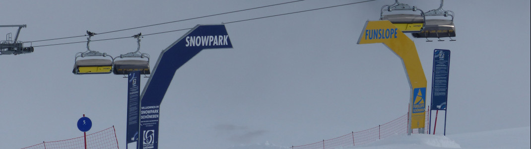 Einstieg in Funslope und in den Snowpark