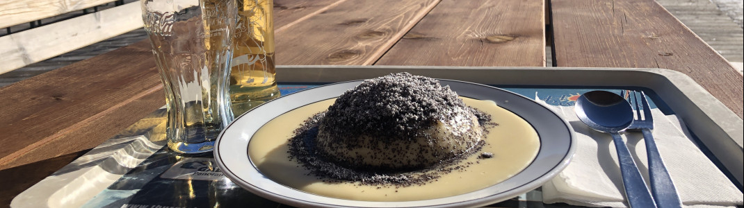 Germknödel im Panoramarestaurant Gadein.
