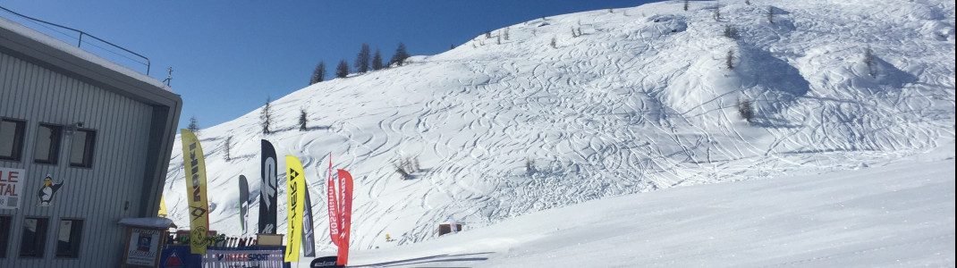 Auch hinter der Bergstation des Sessellifts Gadein sind einige Freerider aktiv gewesen