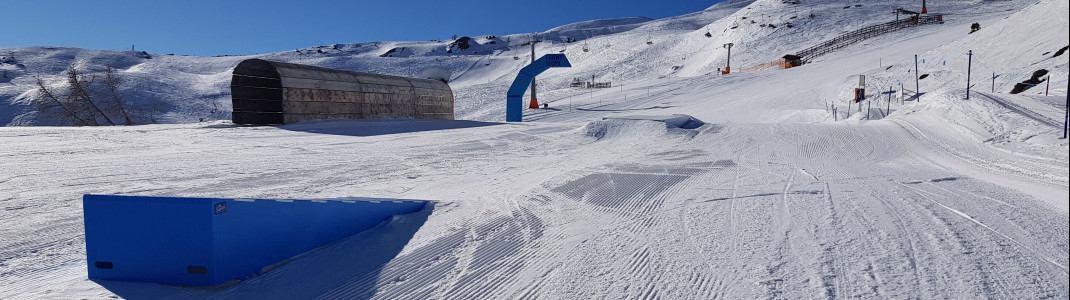 Als Funny Slope bietet der Park abwechslungsreiche Freestyle-Elemente.