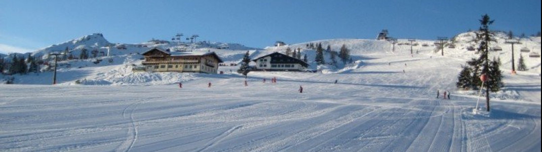 Die rot markierten Pisten in Flachau sind eher moderat. Könner sind in den beiden anderen Teilskigebieten besser aufgehoben.