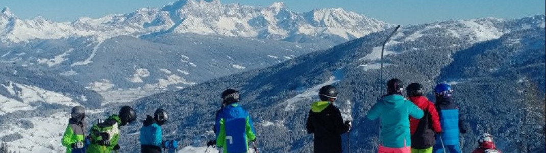 Von den Pisten in Wagrain aus genießt man eine beeindruckende Panorama-Aussicht
