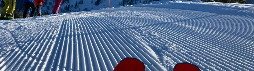 Perfekt präparierte Pisten garantieren bestes Skivergnügen