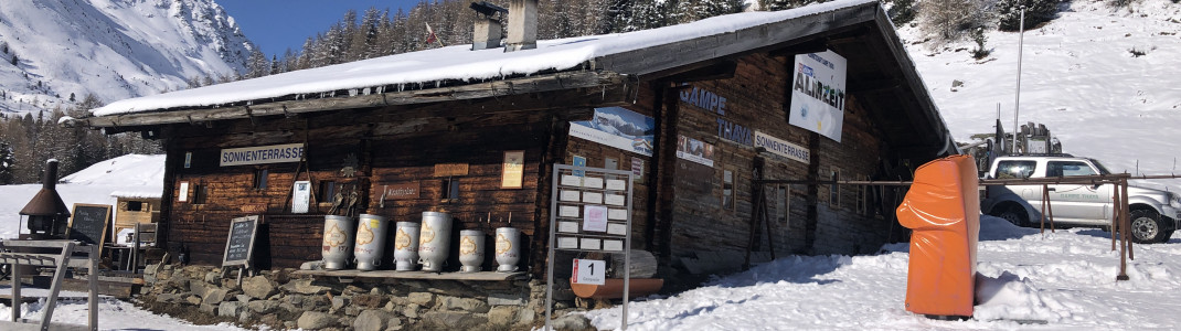 Die Gampe Thaya befindet sich gegenüber der Gampe Alm an der roten Abfahrt Nr. 11.