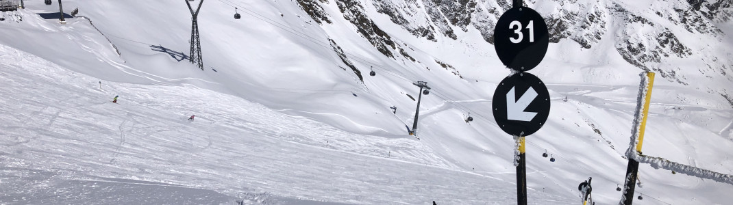 Die schwarze Weltcup-Abfahrt an der Schwarzen Schneid am Rettenbachgletscher ist eine Herausforderung.