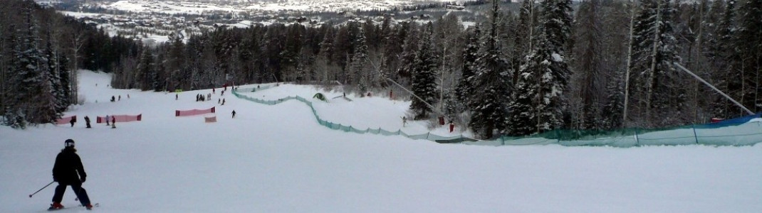 Terrainpark an der "Spike"-Abfahrt!
