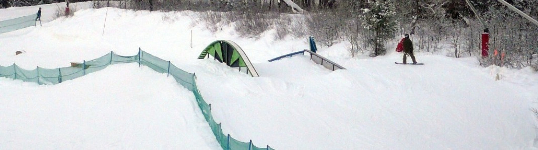 Kleiner Funpark für die leichteren Sprünge!