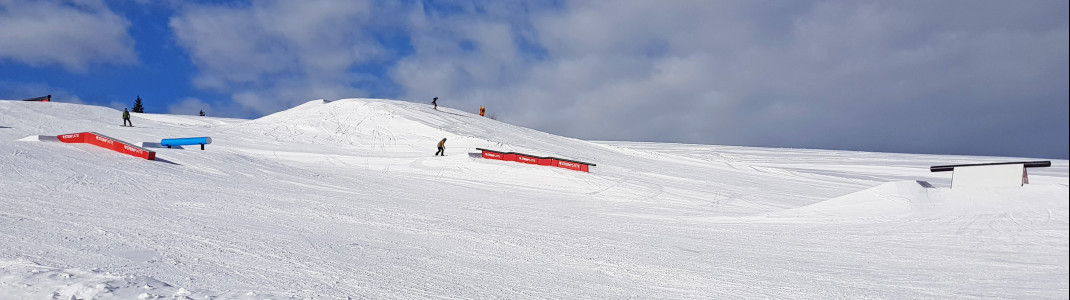 Der Snowpark Steinplatte für Freestyler!