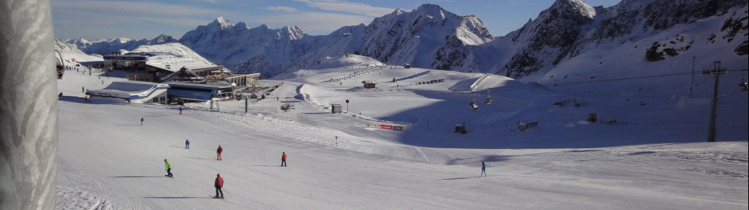 Blick auf das "BIG Family Ski-Camp" Übungsgelände am Restaurant Gamsgarten