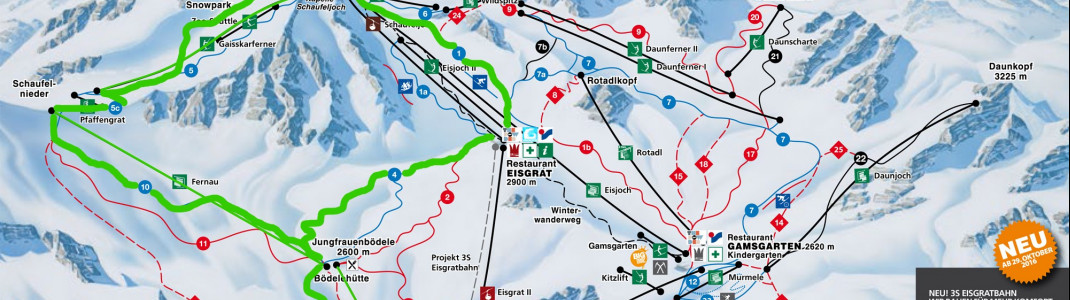 Leichte Skirunde um die Schaufelspitze