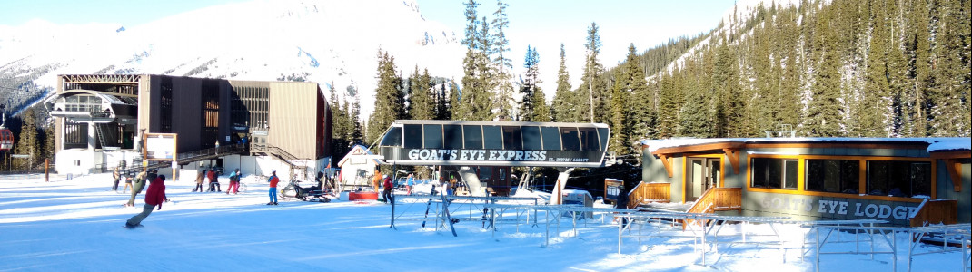 Das Goat&#39;s Eye ist für Freerider die beliebteste Anlaufstelle im Sunshine Village