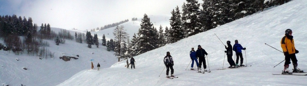 In den Back Bowls ist Orientierung gefragt! Die Kinder sollten vorher zur Betreuung in der Skischule abgegeben werden!