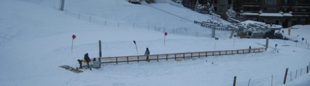 Kinderpark an der Talstation der Creekside Gondola!