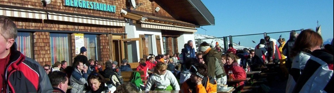 Sonnenterrasse des Bergrestaurants!
