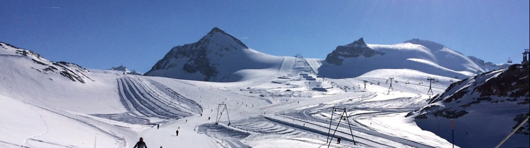 Anfängertauglich: Die Pisten ganz oben am Theodulgletscher
