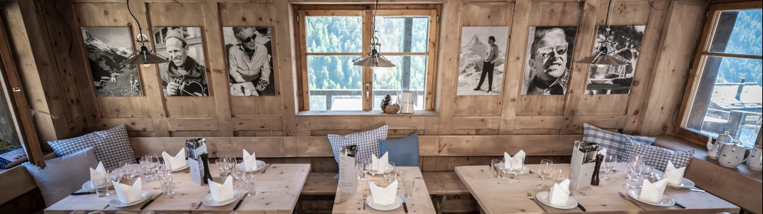 Das Chez Vrony in Findeln von innen