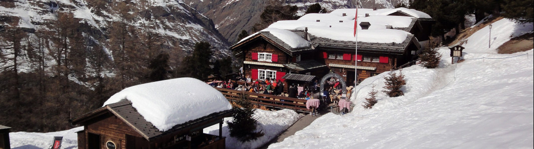 Sonnige Lage unterhalb der Riffelalp-Station: Das Bergrestaurant Alphitta