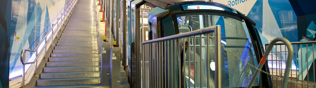 Der bequemste Weg auf den Berg: Die Tunnelbahn am Sunnegga verkürzt Warte- und Fahrzeit