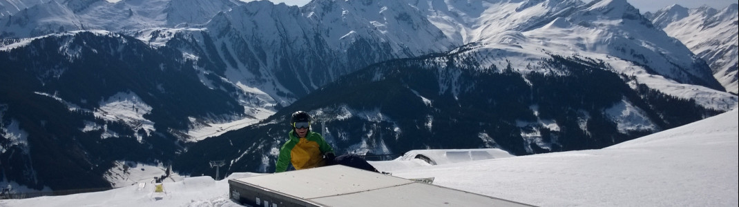 Eine der Boxes im Snowpark Gerlos