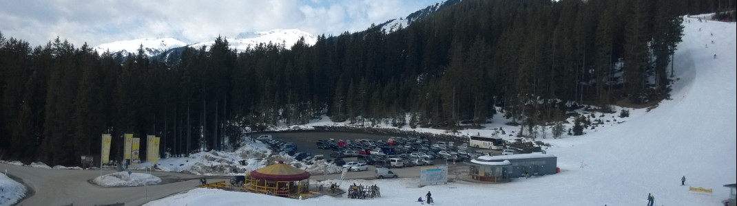 Auch am Gerlospass befinden sich kostenlose Parkplätze direkt an den Pisten